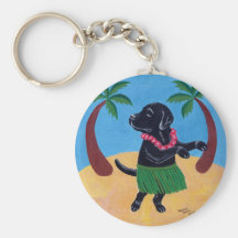 Aloha svart Labrador Nyckel Ringar