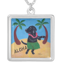 Aloha svart Labrador Smycken