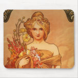 Alphonse (Alfons) Mucha bukett Mousepad Mus Mattor