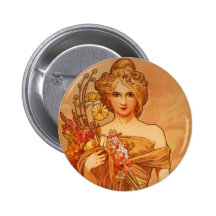 Alphonse (Alfons) Mucha bukett Nål
