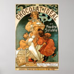 Alphonse (Alfons) Mucha Chocolat idealaffisch