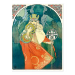 Alphonse Maria Mucha ~-art nouveau Vykort