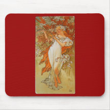 Alphonse Mucha - art nouveau - vår Mus Mattor