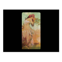 Alphonse Mucha Ete sommar Vykort