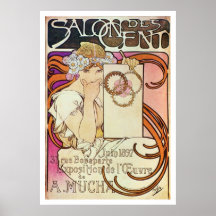 Alphonse Mucha. SalongDes-Cent, 1897 Affisch