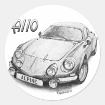 Alpin A110 Runda Klistermärken