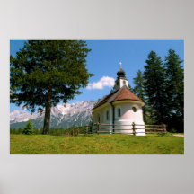 Alpint kapelltryck print