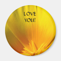 ÄLSKA DIG! Magnetvalentin vallmor för magnet för d Magneter För Kylskåp