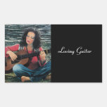 ÄLSKA GITARREN, slösar land Folk popmusik Klistermärken