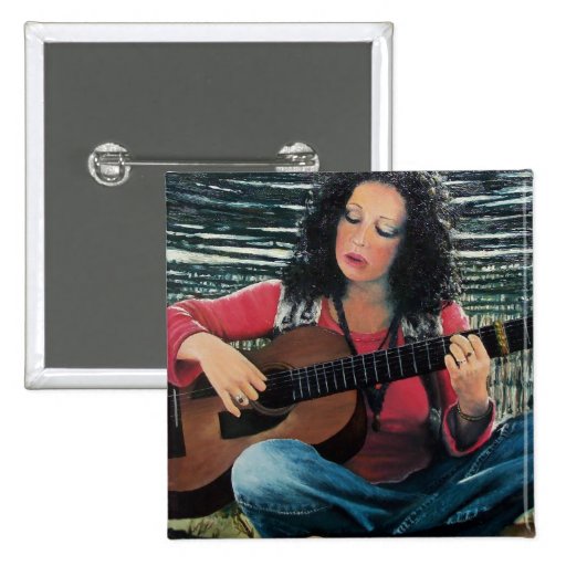 ÄLSKA GITARREN, slösar land Folk popmusik Knapp Med Nål