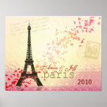 Älska i det Paris Eiffel torn