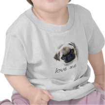 älska mig - gulliga mops t shirts