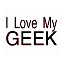 Älska min Geek Vykort
