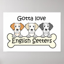 Älskare för engelsk Setter Posters
