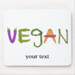 Älskare för VeganVeggiesgrönsak Mus Matta
