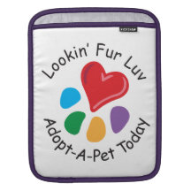 Älsklings- Adoption_Heart-Paw_Lookin päls Luv Sleeves För iPads