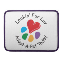 Älsklings- Adoption_Heart-Paw_Lookin päls Luv Sleeve För MacBooks