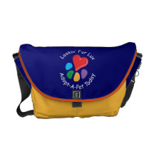 Älsklings- Adoption_Heart-Paw_Lookin päls Luv Messenger Bag