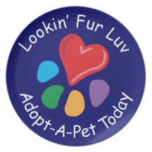 Älsklings- Adoption_Heart-Paw_Lookin päls Luv Fest Tallrikar