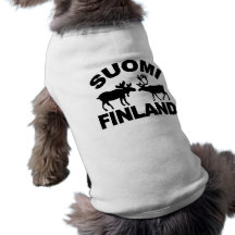 Älsklings- bekläda för för Finland älg & ren Hund Tshirt