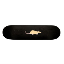 Älsklings- råtta. Lisma Berkshire, vitBelly. Skateboard Deck