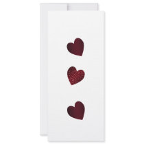 Älskvärd hjärtavalentin inbjudan för parti för dag
