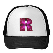 Älskvärt namn initialt R RR RRR Mesh Kepsar