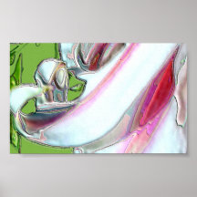 Amaryllis abstrakt 4V1001 vid Victoria A. John Affischer