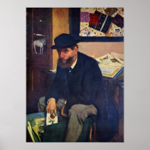 Amatören av Edgar Degas Print