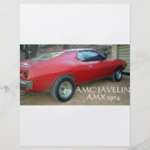 AMC-JAVELIN AMX 1974 FLYGBLAD DESIGNS