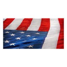 Americana - flagga - stars och stripes skräddarsydda fotokort