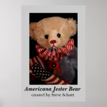 Americana gyckelmakarebjörn posters