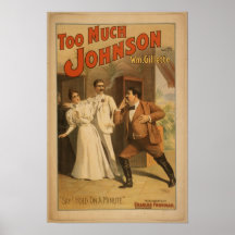 Americana Johnson Gillette för vintage affisch