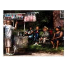 Americana - stad - köpandefester vykort