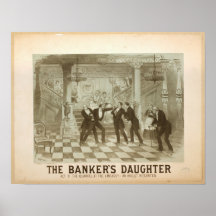 Americana vintage bankir dotteraffisch