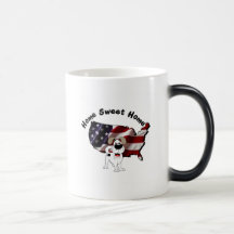Amerika: Hem- sötsakhem - USA Silhouette Kaffe Muggar