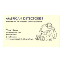 Amerikan Detectorist Visit Kort