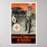 Amerikanambulans i Ryssland Print
