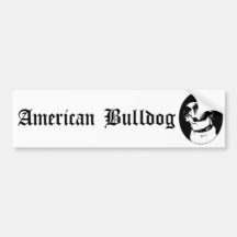 Amerikanbulldoggbildekal