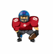Amerikanfotbollstjärna Cut Out