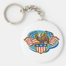 Amerikanörn Keychain Nyckelring