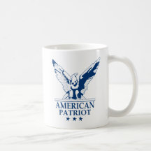 Amerikanpatriot (blått) mugg