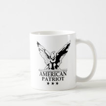 Amerikanpatriot (svarten) kaffe kopp