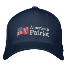 Amerikanpatriotflagga B Broderade Baseball Kepsar