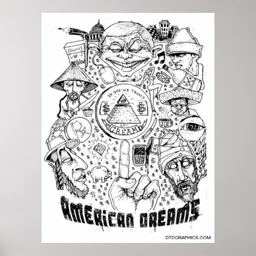 Amerikanska drömmenaffisch