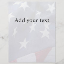 Amerikanska flaggan bleknar reklamblad custom flyer