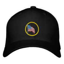 Amerikanska flaggan broderad hatt
