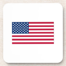 Amerikanska flaggan glas underlägg