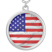 Amerikanska flaggan halsband