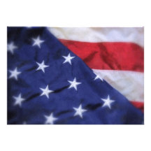 Amerikanska flaggan anpassningsbara inbjudningskort